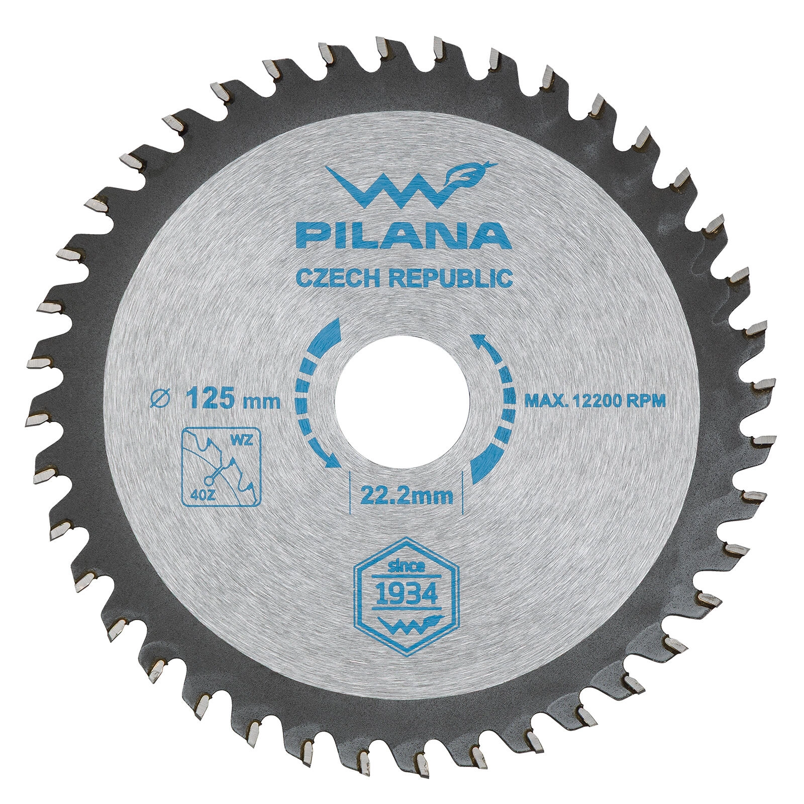 Levně Pilový kotouč PILANA 125 mm, 40 zubů, SK pro dřevo