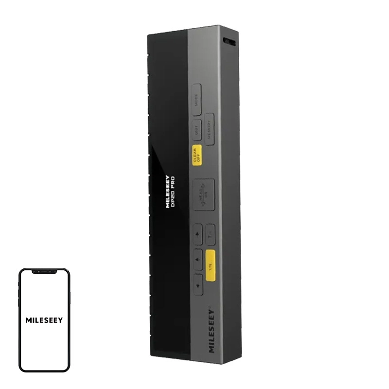 Levně Mileseey DP20 Pro laserový dálkoměr s OLED a Bluetooth (0,25–120 m)