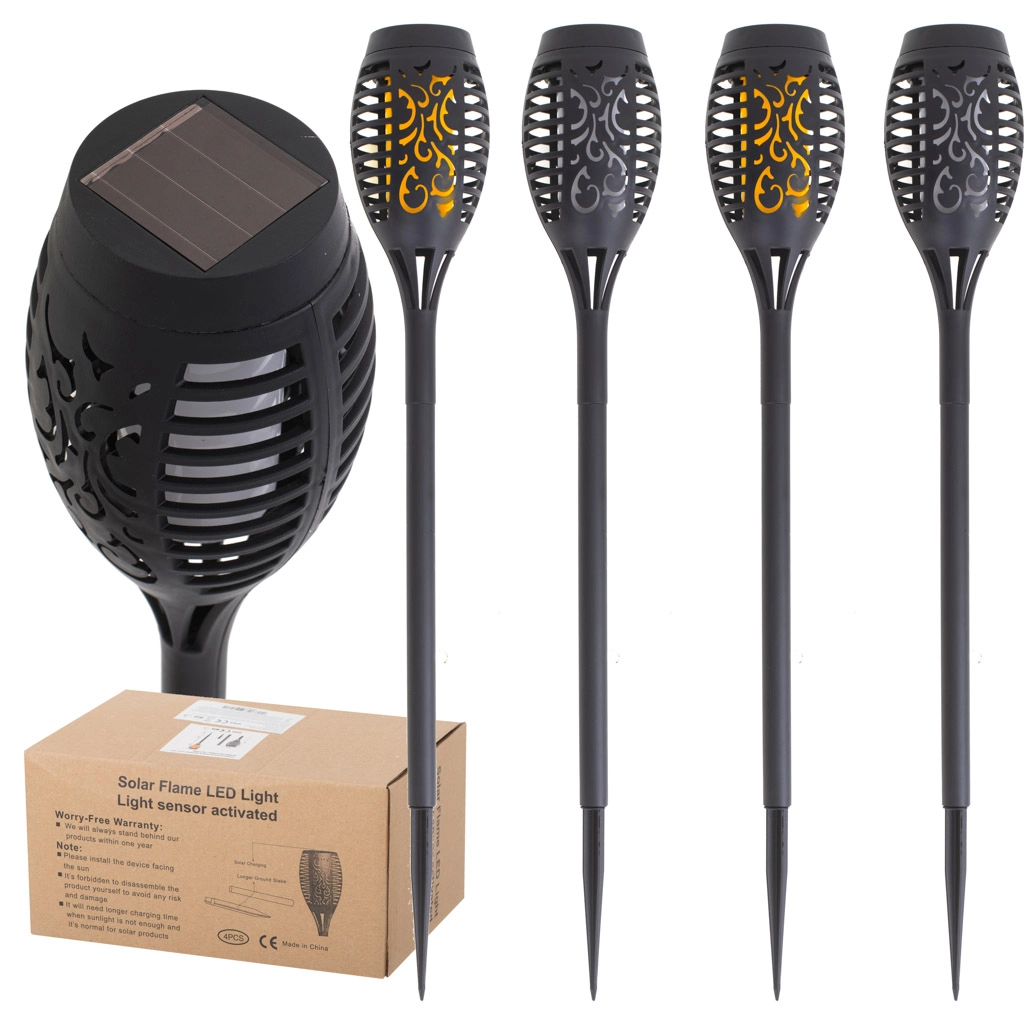 Levně Garden King Solární svítidlo 12 LED SL-7105 sada 4 ks