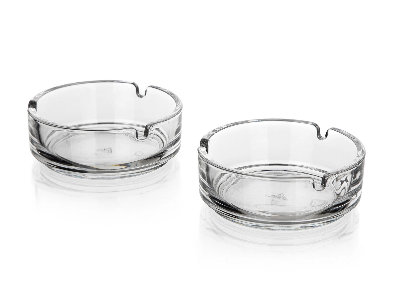 Levně UH Popelník skleněný SUPER VALUE 10 cm čirý 2 ks