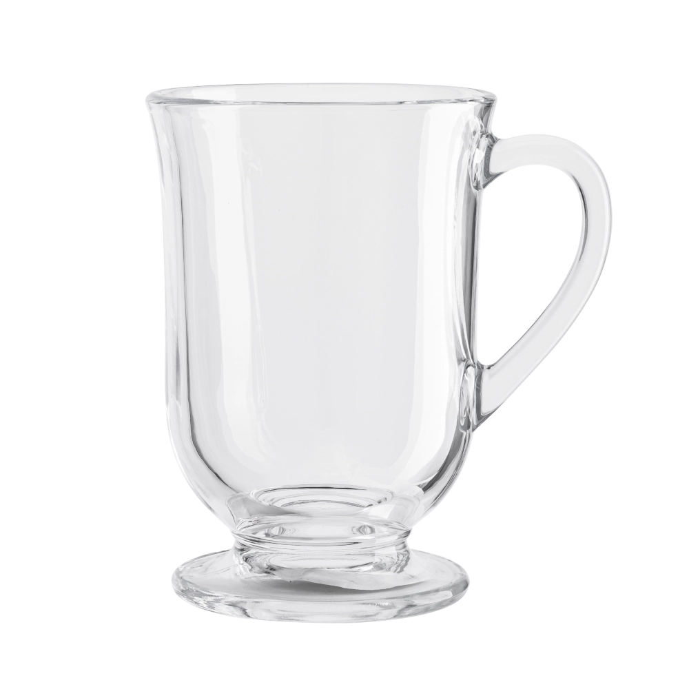 Levně Skleněný hrnek na stopce 310 ml