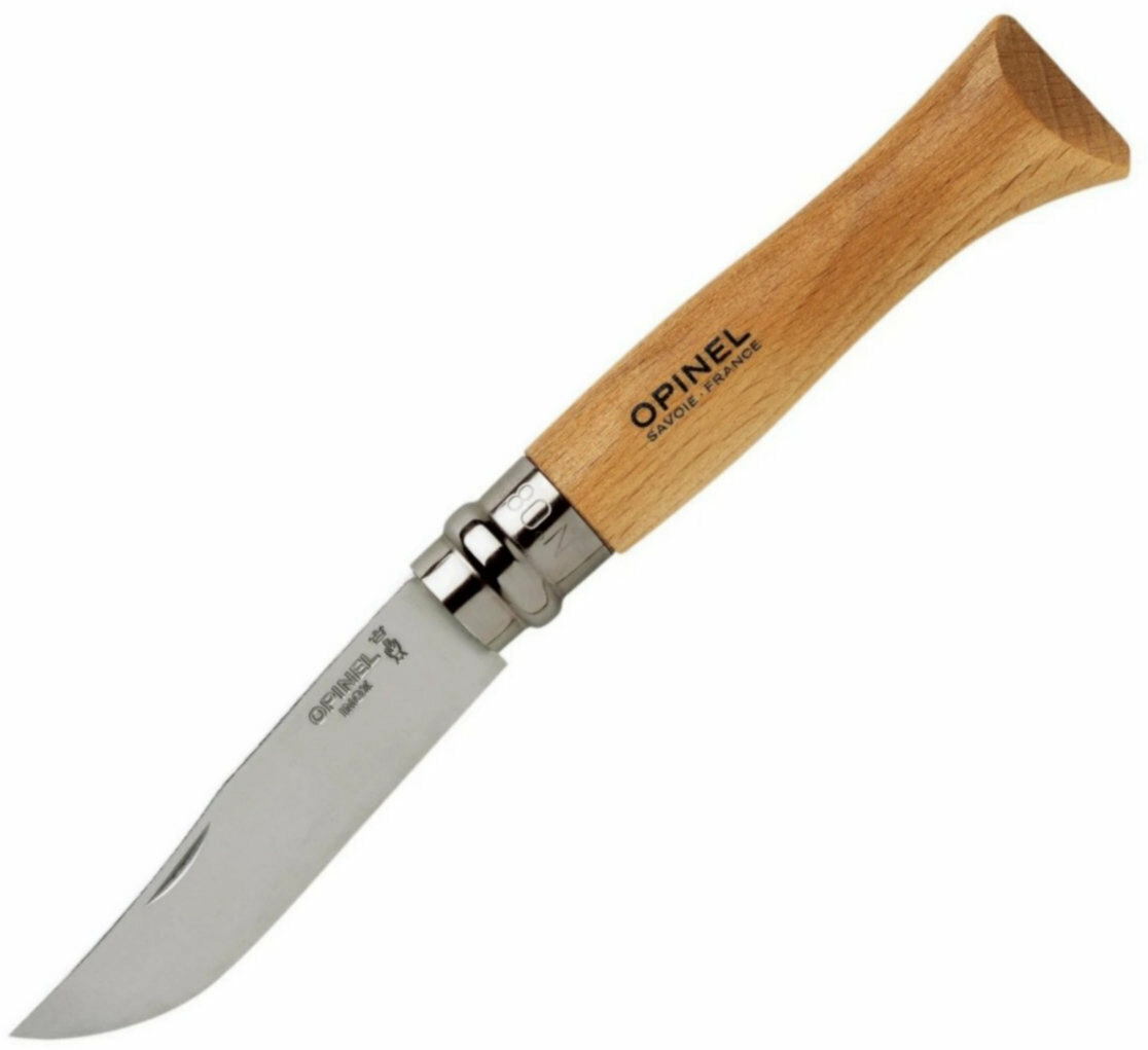 Levně Opinel 7 kapesní nůž zavírací 8 cm / nerez čepel / dřevěná rukojeť (654)