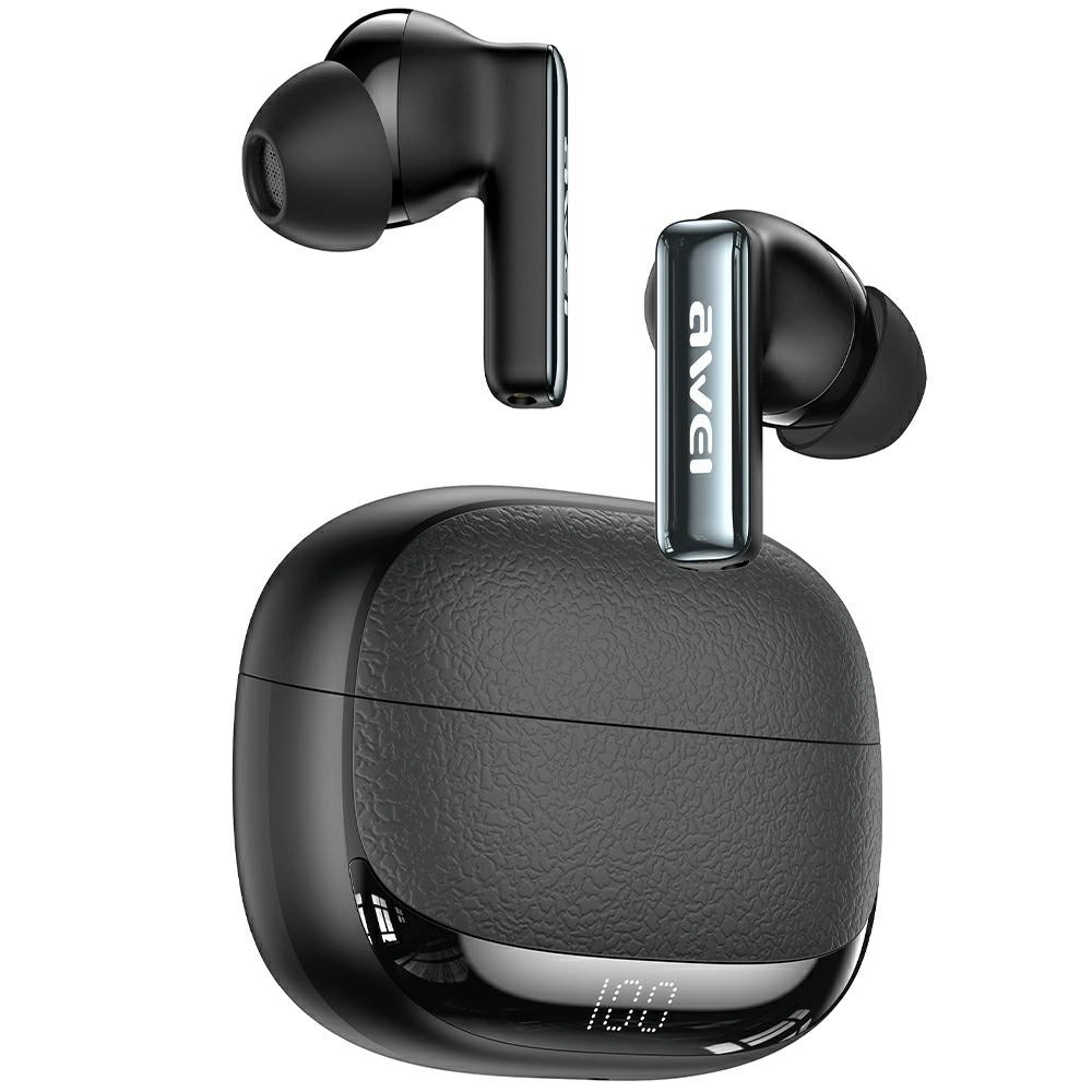 Levně Awei TA19 ANC bezdrátová Bluetooth sluchátka černá