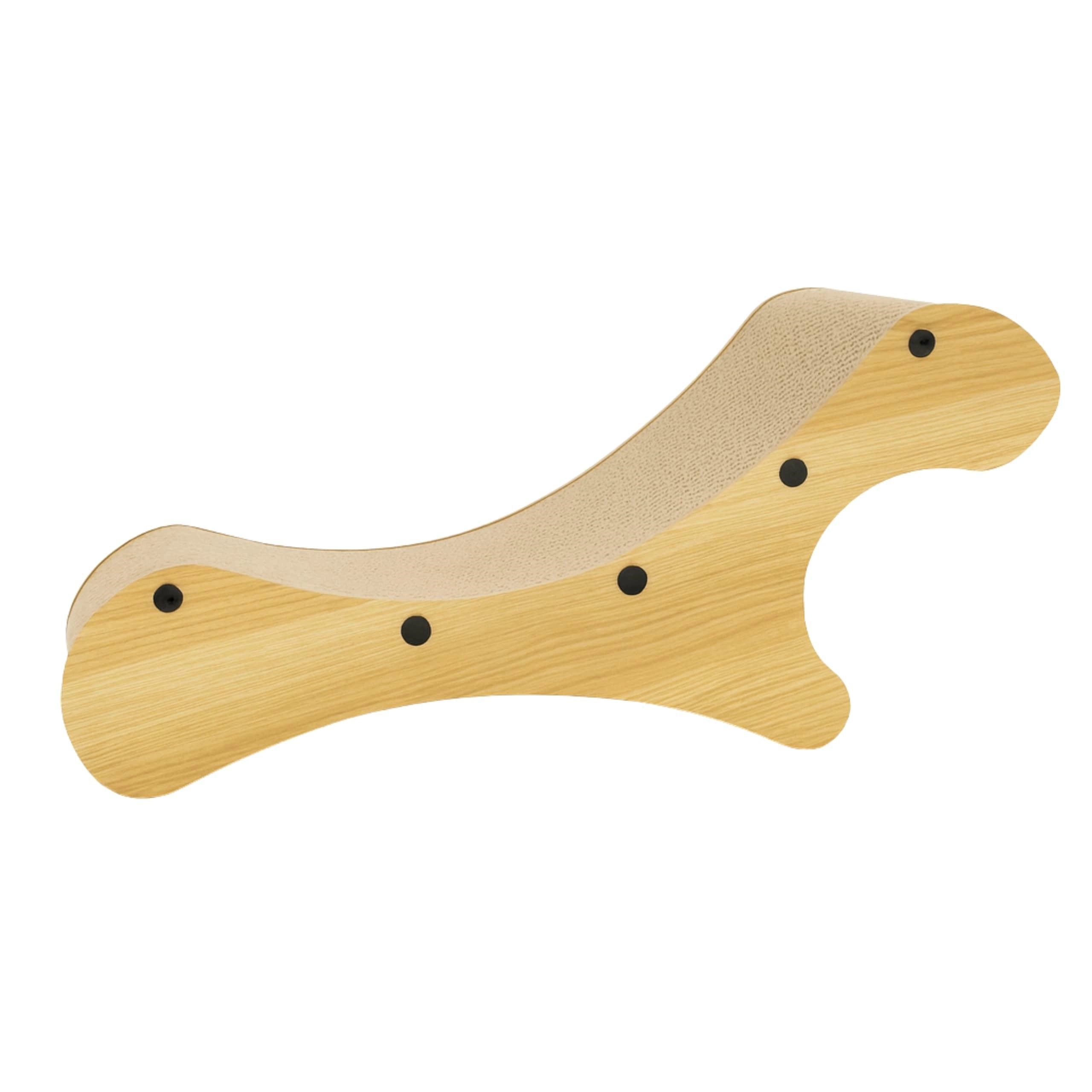 Škrabadlo pro kočky lehátko z kartonu a MDF