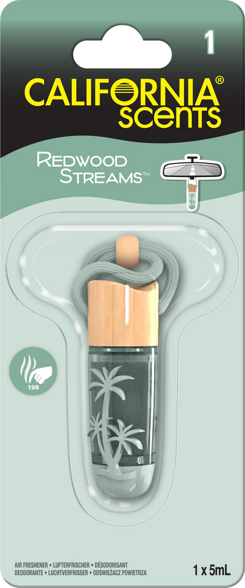 Levně California Scents Redwood Streams osvěžovač vzduchu do auta a interiéru 24 ks
