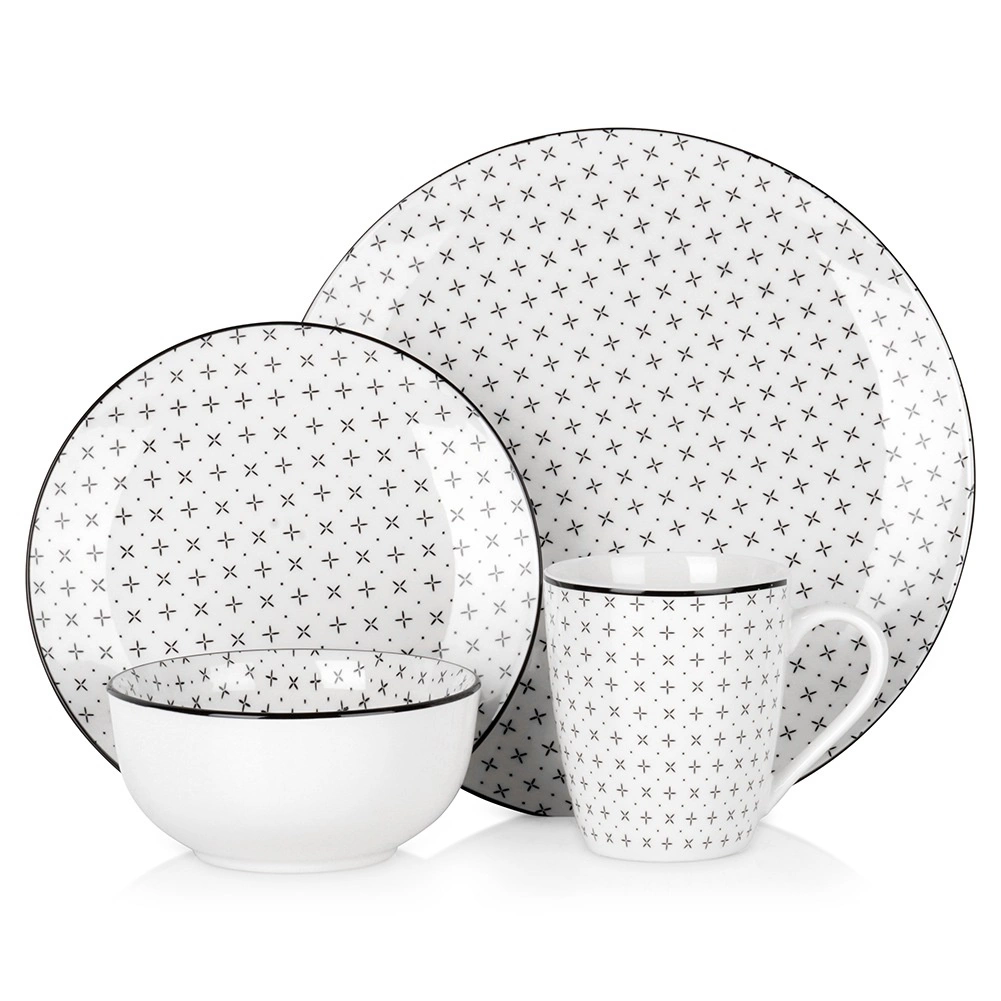Levně SIAKI Jídelní sada porcelánová 16 ks