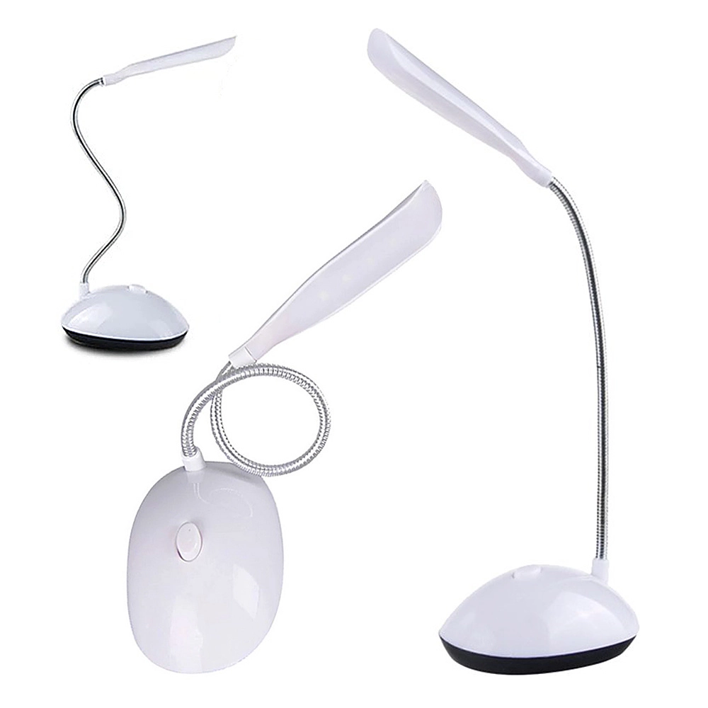 Levně Školní stolní lampa LED bílá