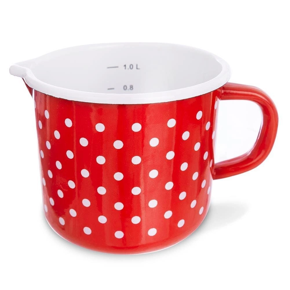 Levně ORION Hrnek s výlevkou 12 cm tečka 1200 ml