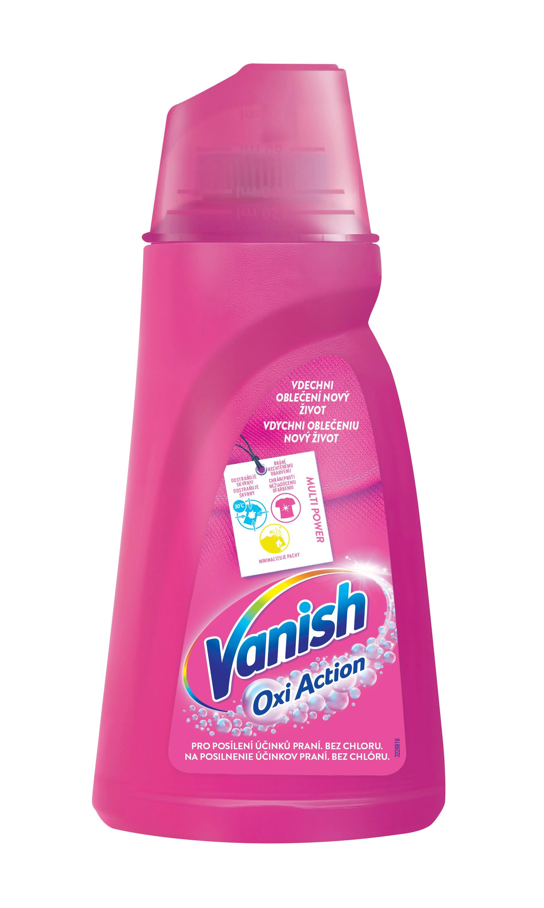 Levně Vanish Oxi Action tekutý odstraňovač skvrn na barevné prádlo 1 l