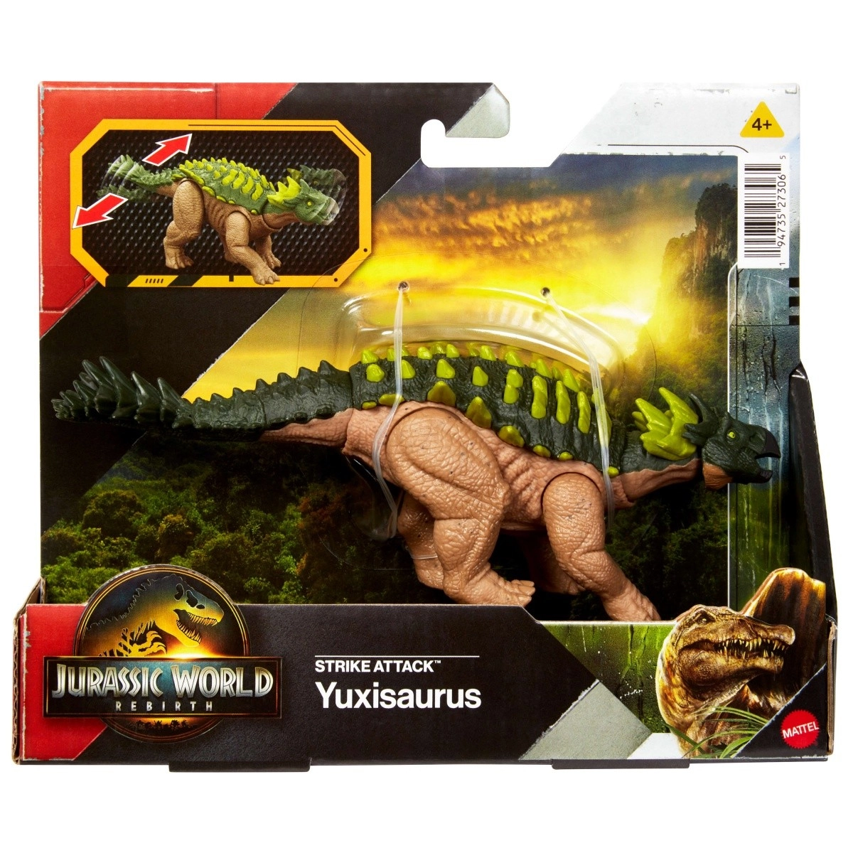 Mattel Jurassic World Rebirth Strike Attack Yuxisaurus JCL62