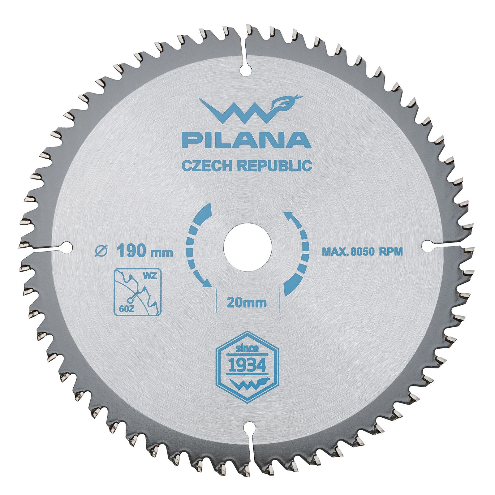 Levně Pilový kotouč PILANA 190 mm, 60 zubů, SK pro dřevo