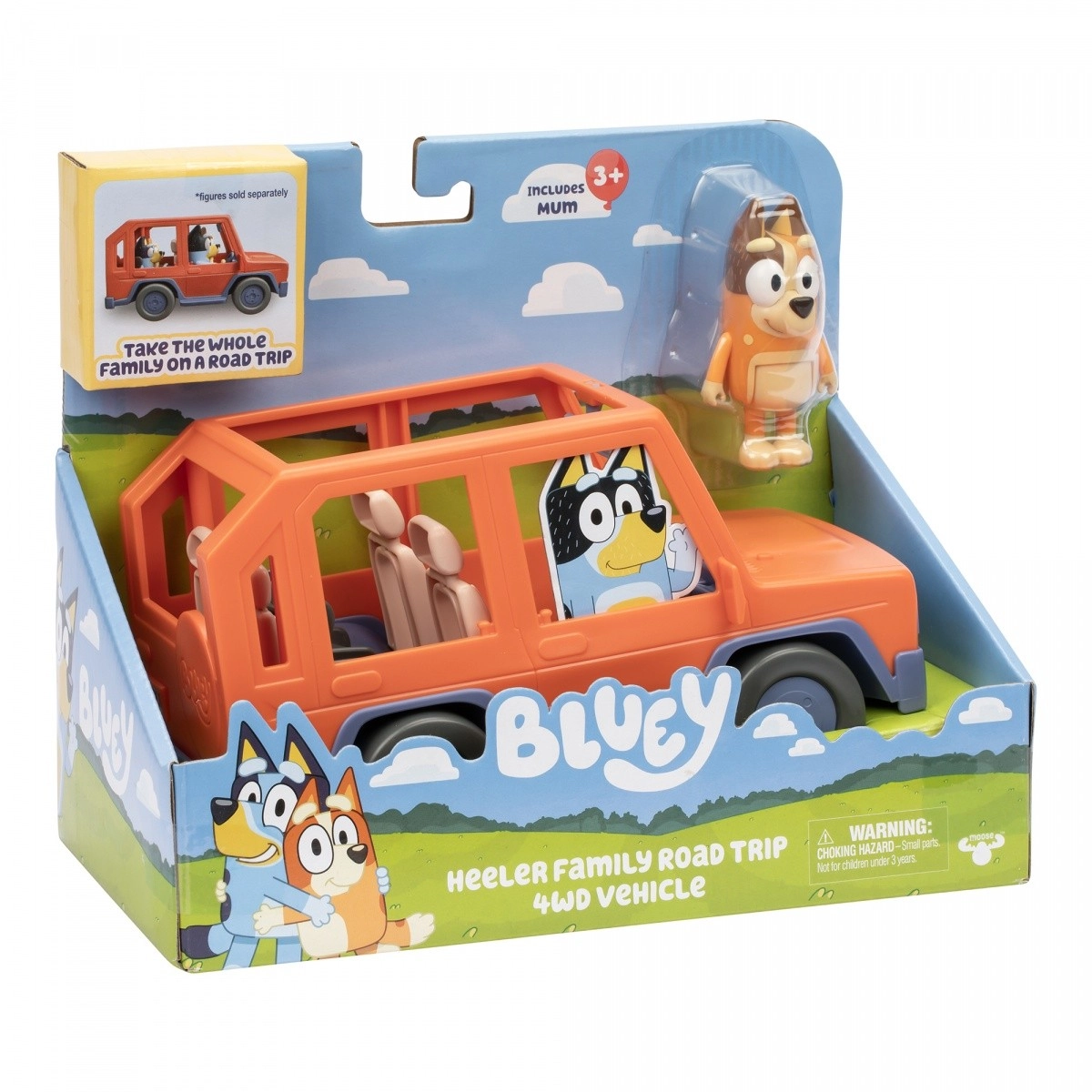 Levně TM Toys Bluey Rodinné auto s figurkou tatínka + příslušenství..