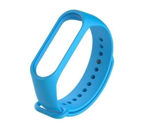 Levně Silikonový řemínek pro XIAOMI Mi Band 5/6 – světle modrý