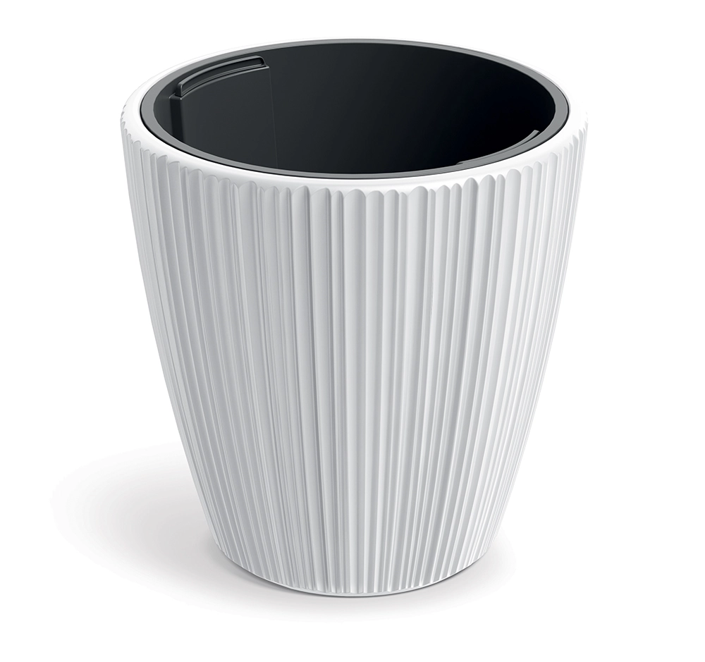 Levně Prosperplast Plastový květináč OROS bílý matný, 47 cm