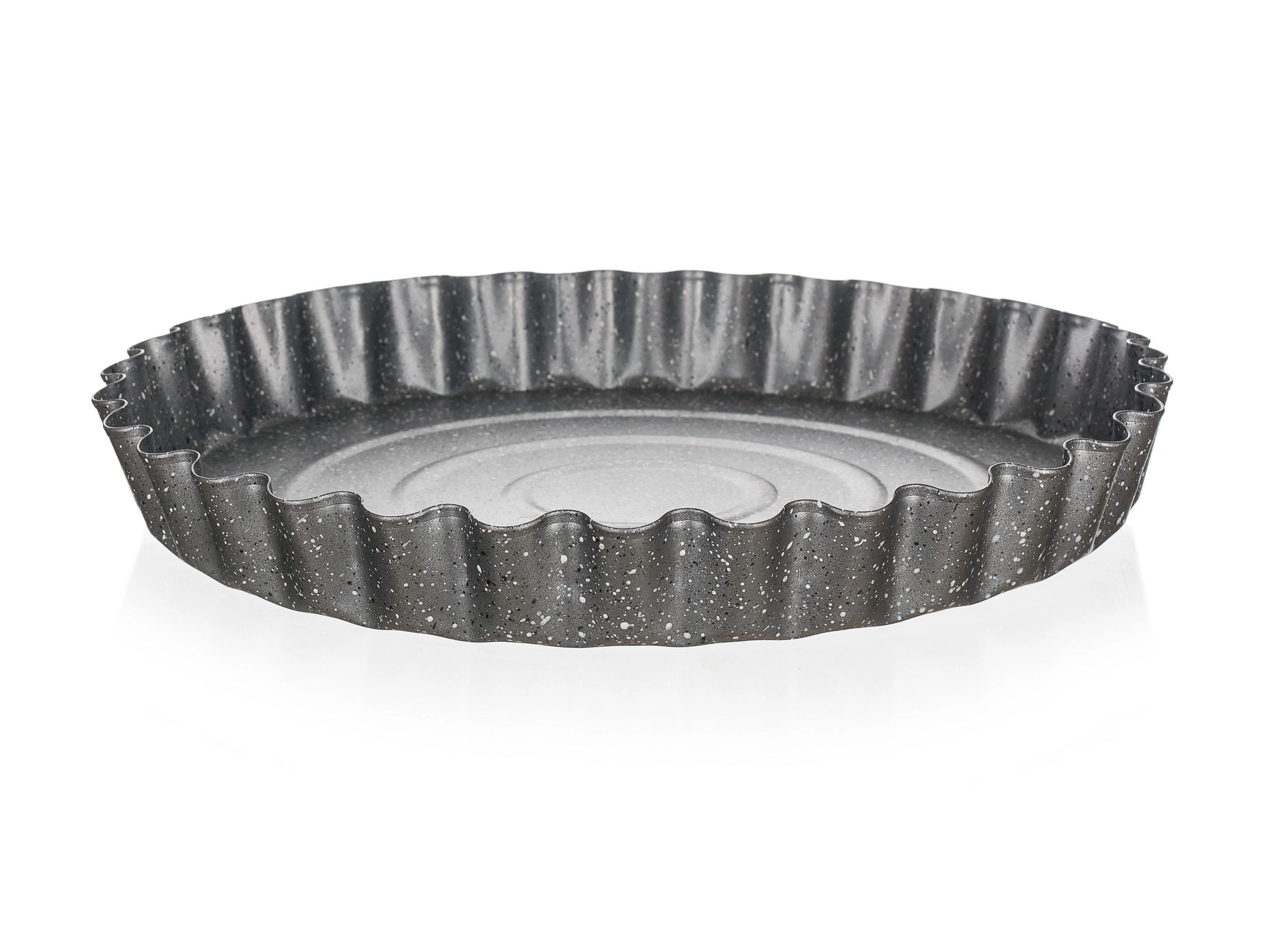 Levně Vlnitá koláčová forma Granite 28,5 cm s nepřilnavým povrchem