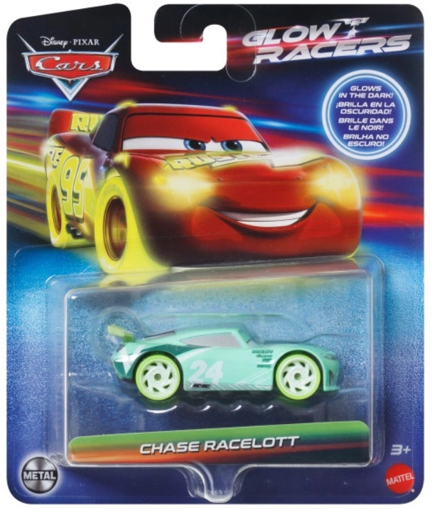 Levně Disney Cars Glow Racers Chase Racelott