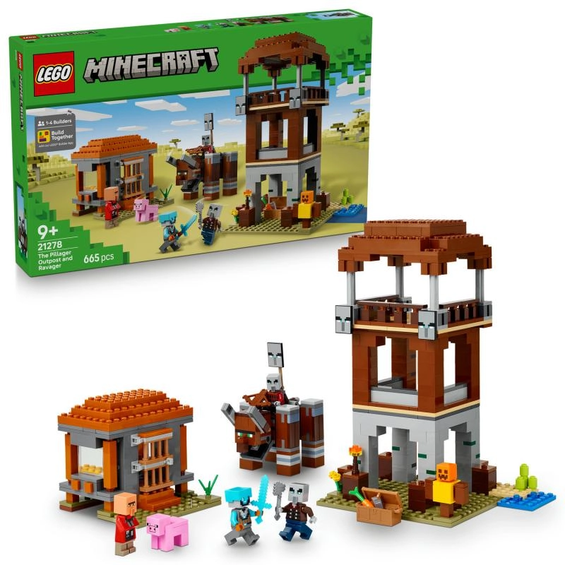 Levně LEGO® Minecraft® 21278 Základna plenitelů a Ničitel