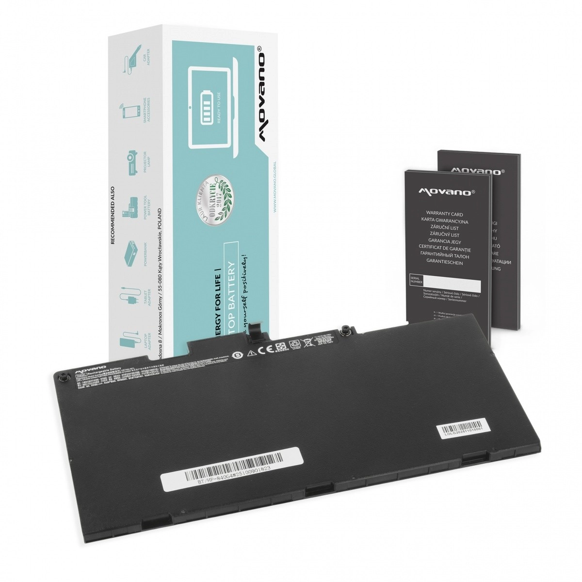 Levně Movano baterie TA03XL pro notebooky HP EliteBook 745/755/840/850 G4 (14u/15u) 4078 mAh 46,5 Wh