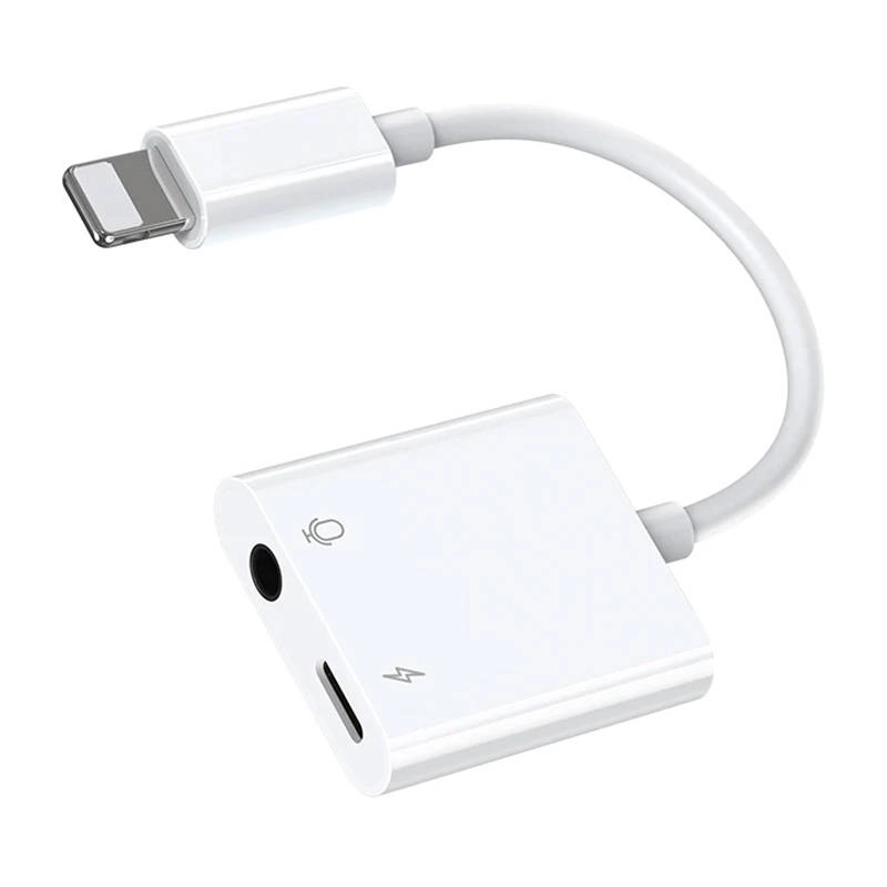 Levně Audio adaptér Joyroom Lightning na 3,5 mm bílý
