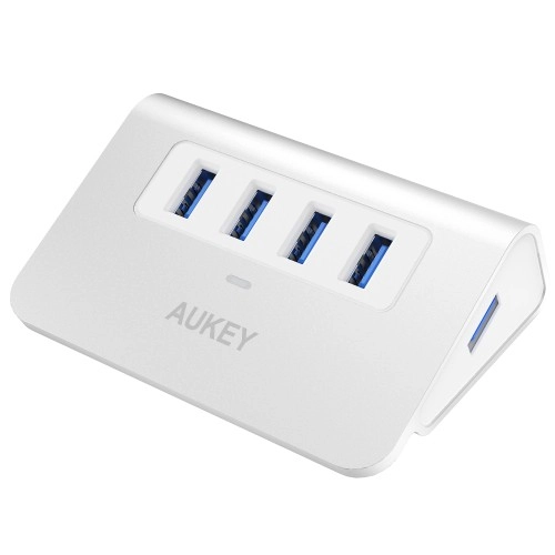 Levně AUKEY hliníkový USB hub 4× USB 3.0 (USB-A) 5 Gbps