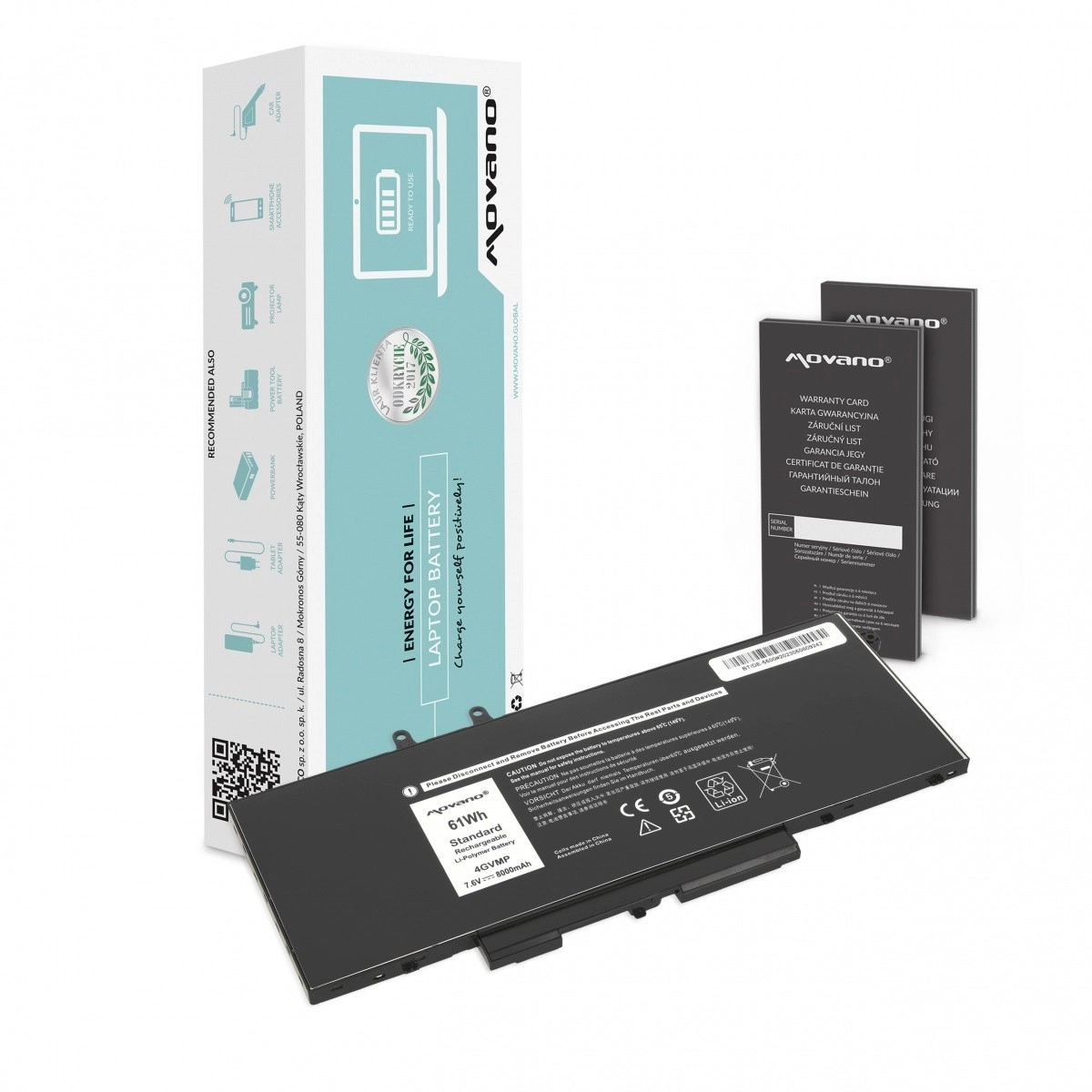 Levně Movano baterie pro Dell Latitude 5400 a 5500 (61 Wh, 8000 mAh)