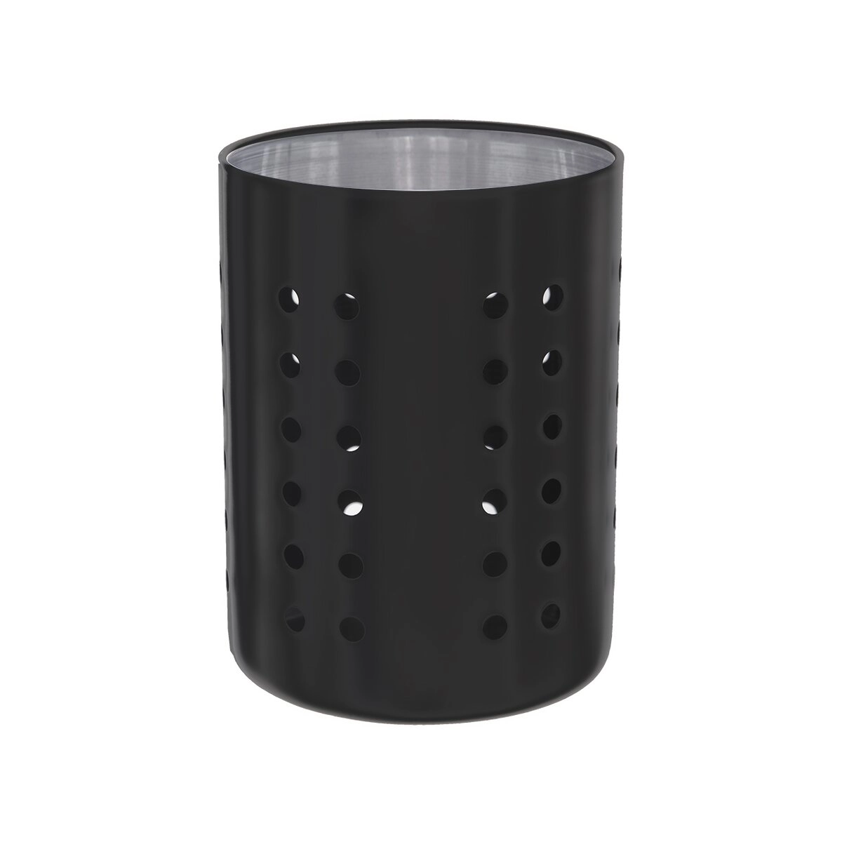 Levně Stojan na příbory nerez BLACK pr. 9,3 cm