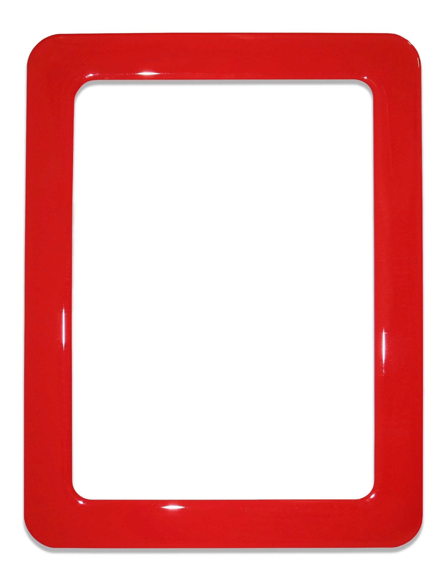 Levně Magnetický samolepicí rám 16,0 × 11,8 cm – červený