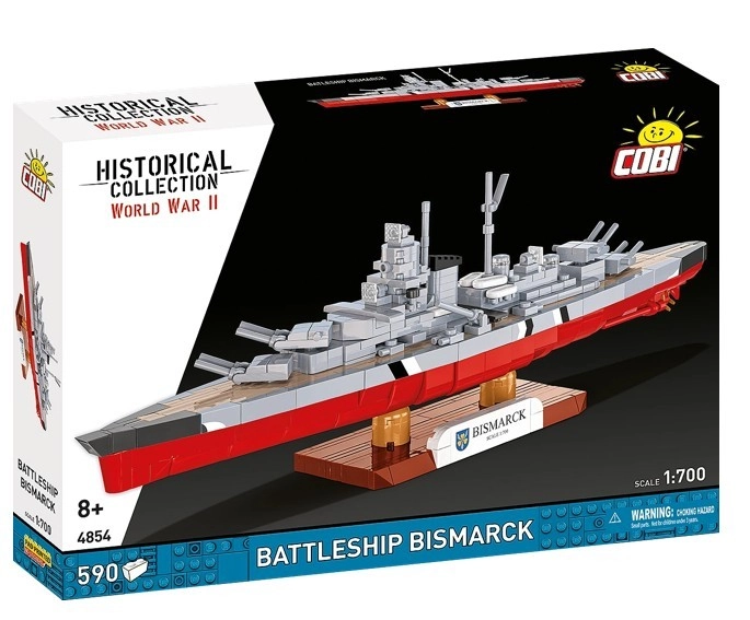 Levně Cobi 4854 II WW Battleship Bismarck, 1:700, 590 k