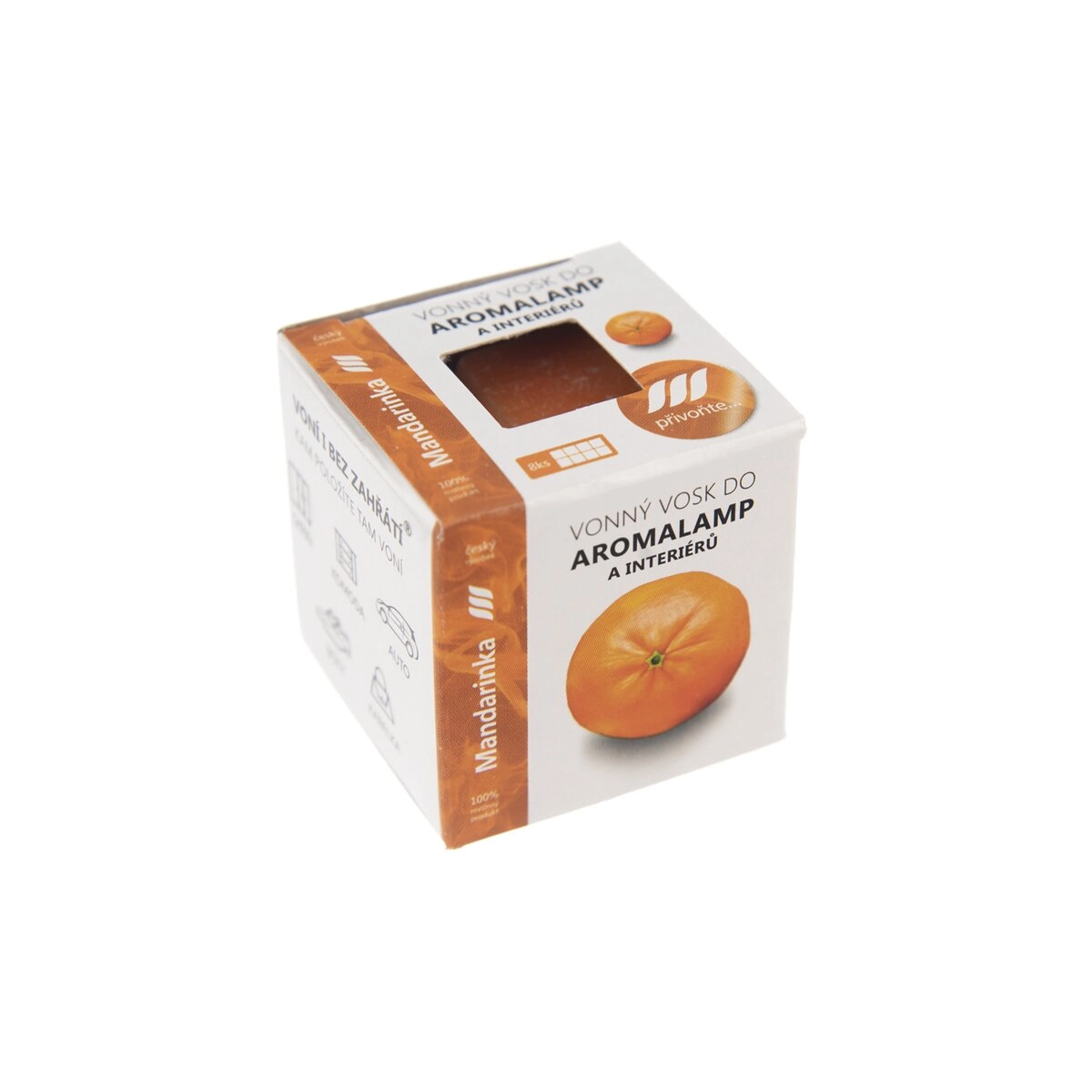 Levně Vonný vosk do aromalampy mandarinka 8 ks 30 g