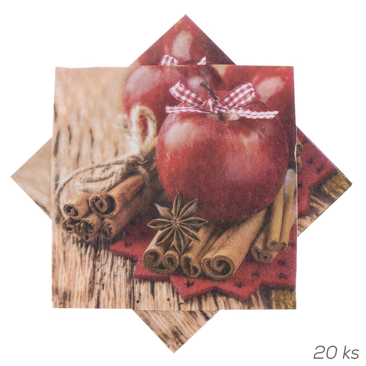 Levně ORION Ubrousek papír jablíčka 20 ks 33x33 cm