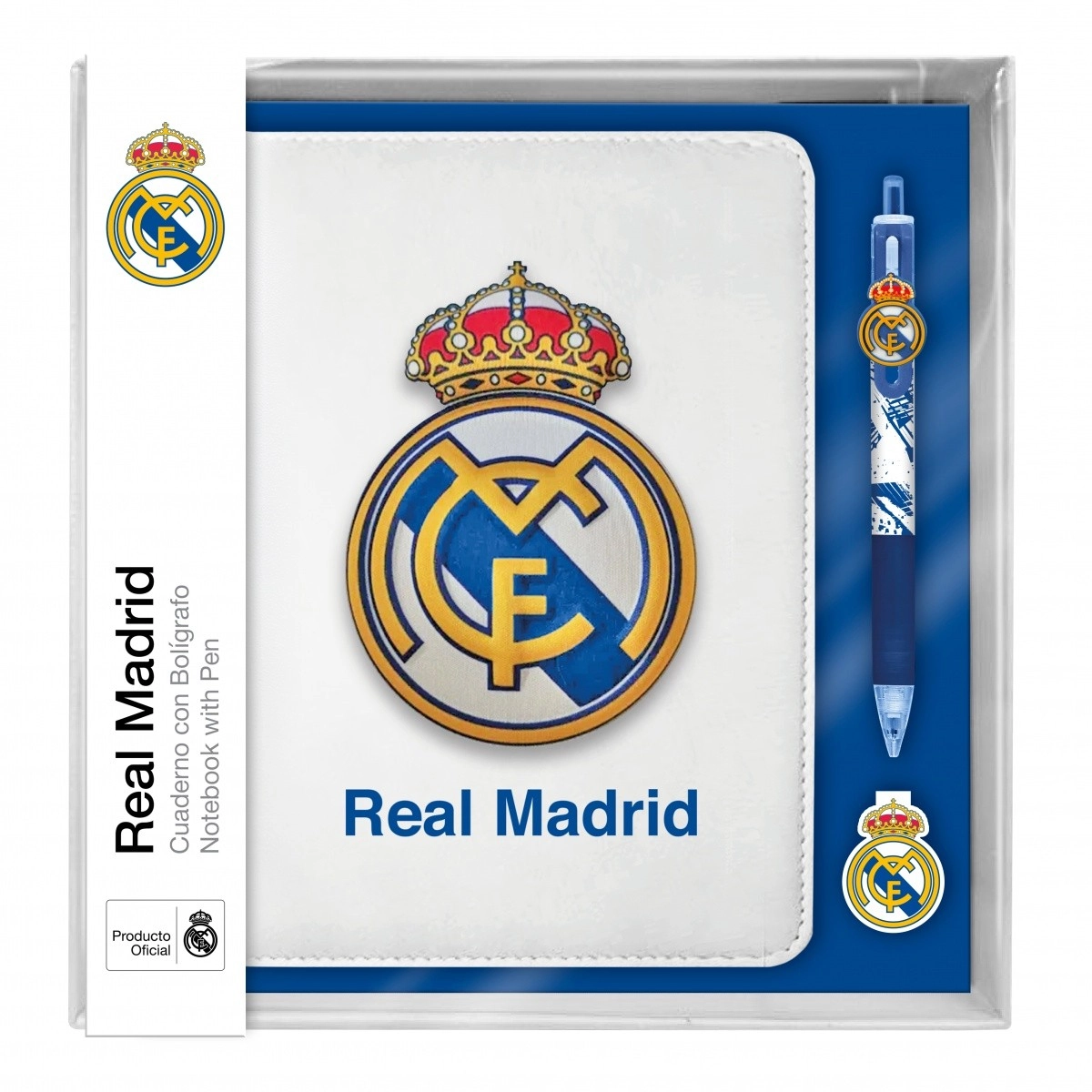 Levně Sada zápisník s 10barevným perem REAL MADRID