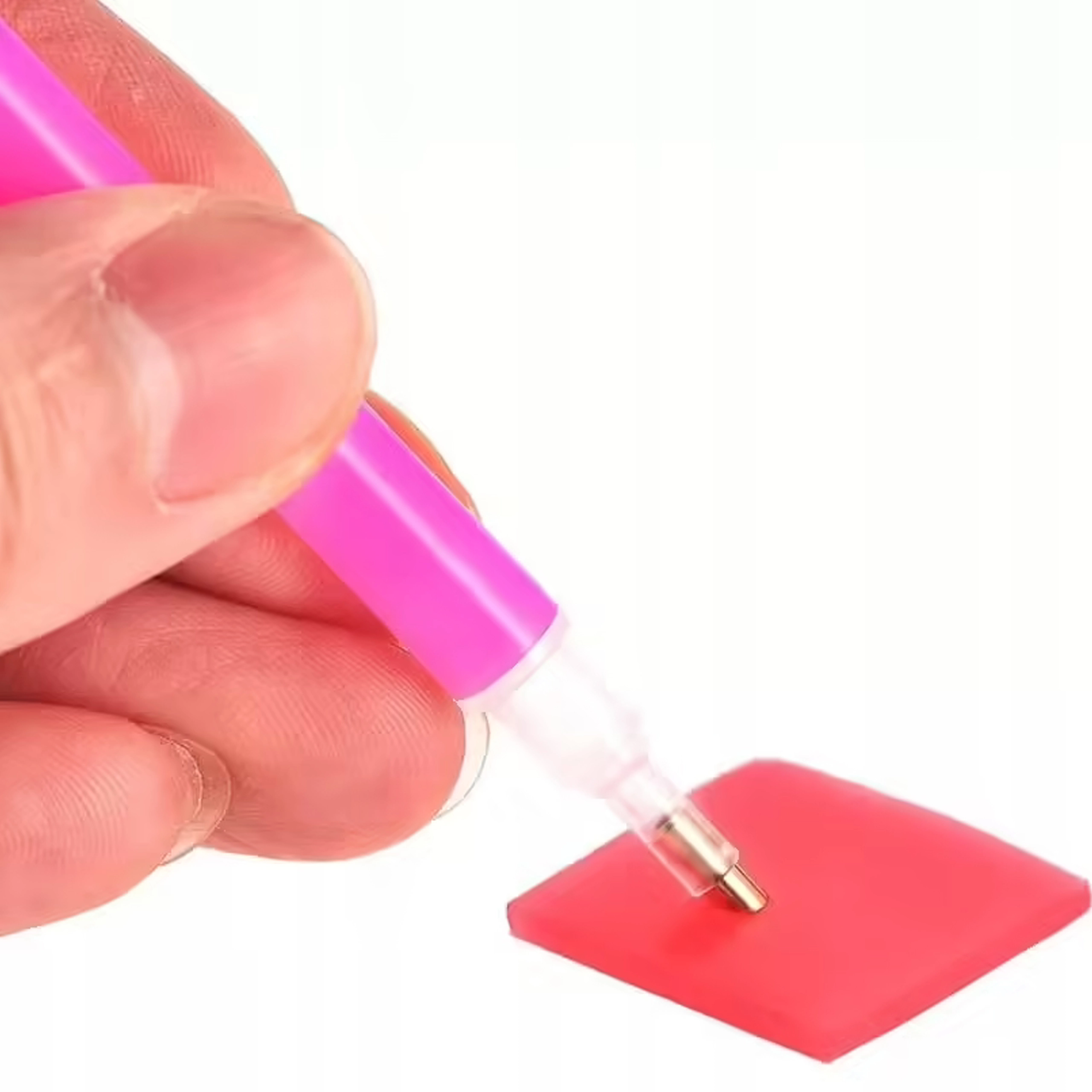 Levně Diamantové malování s bílou mini stojánkem 15 × 20 cm pro děti