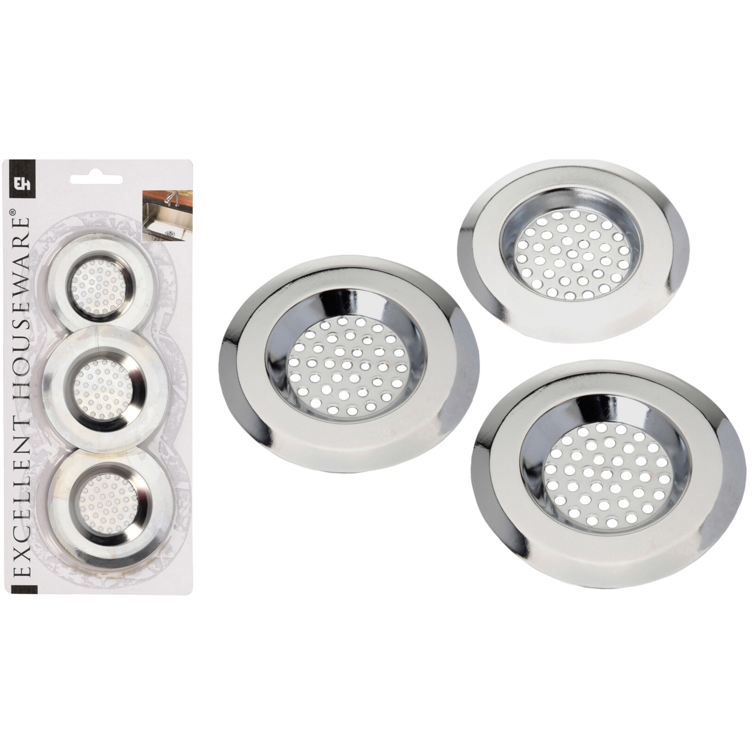 Levně Excellent Houseware Sítka do dřezu - Lapače nečistot (3ks)
