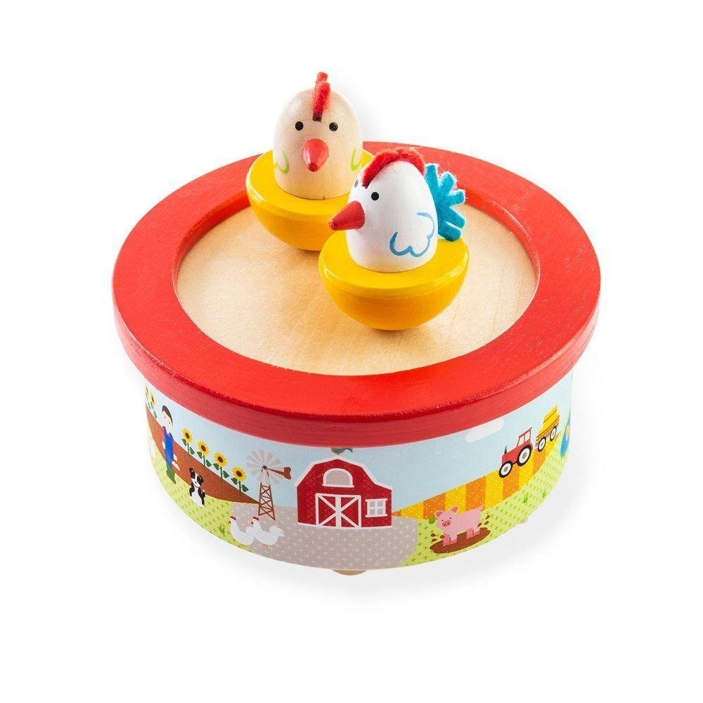 Levně Bigjigs Toys dřevěná hrací skříňka farma