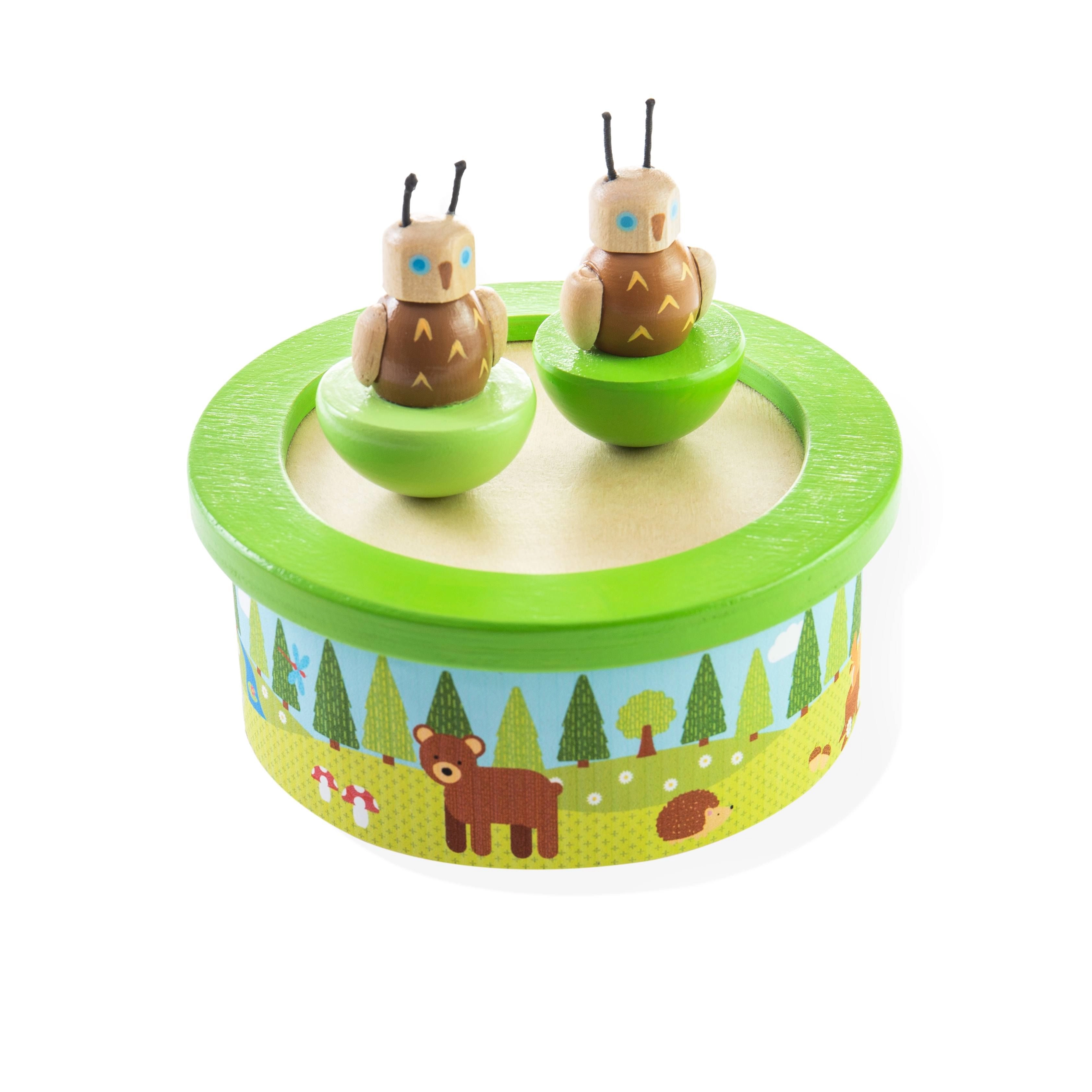 Levně Bigjigs Toys dřevěná hrací skříňka woodland