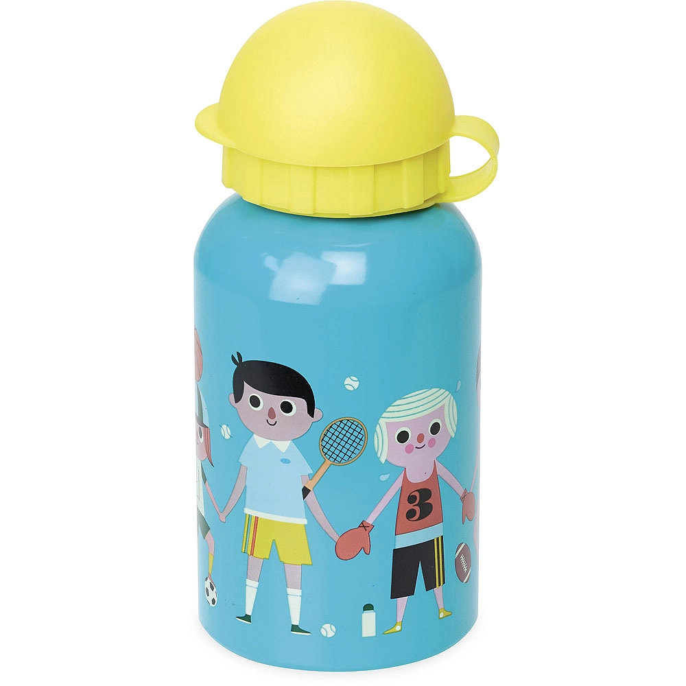 Levně Dětská kovová láhev na pití 300 ml – modrá, design Ingela P. Arrhenius