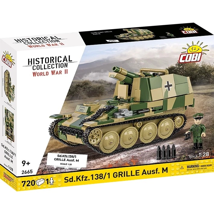 Levně COBI 2665 World War II Německá samohybná houfnice Sd.Kfz. 138/1 Grille Ausf. M 1:28