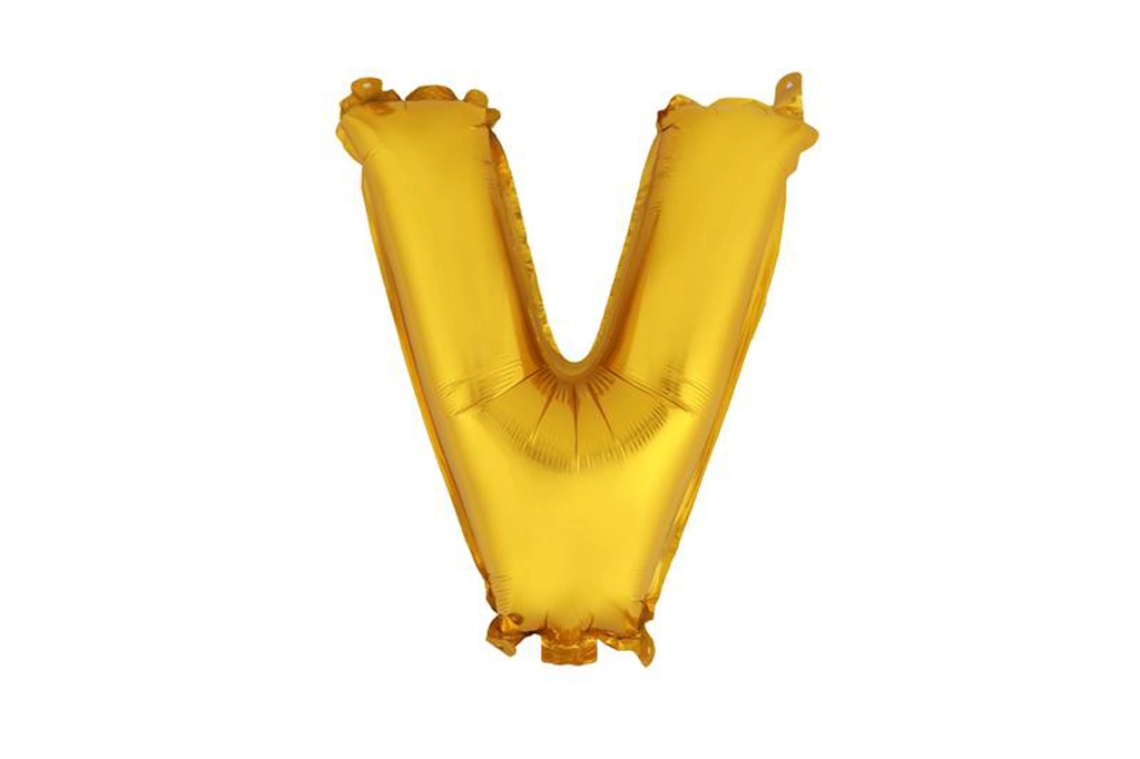 Levně TORO Balónek fóliový písmenko V 30 cm