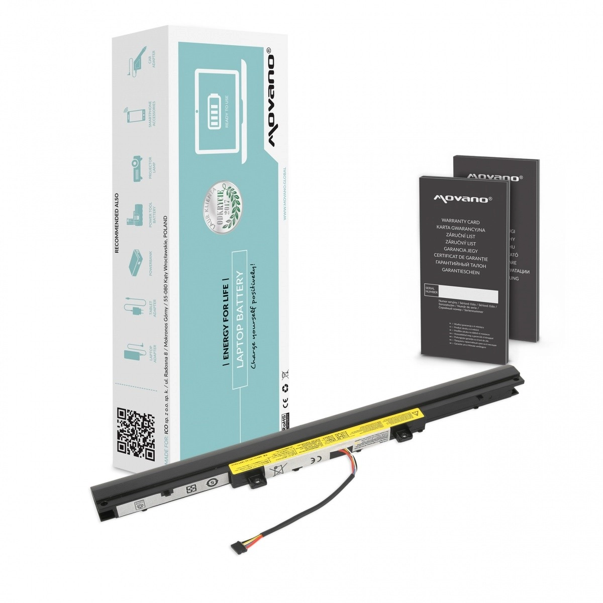 Levně Baterie Movano pro Lenovo V310-14ISK (L15C4A02, L15L4A02) 2200 mAh 32 Wh