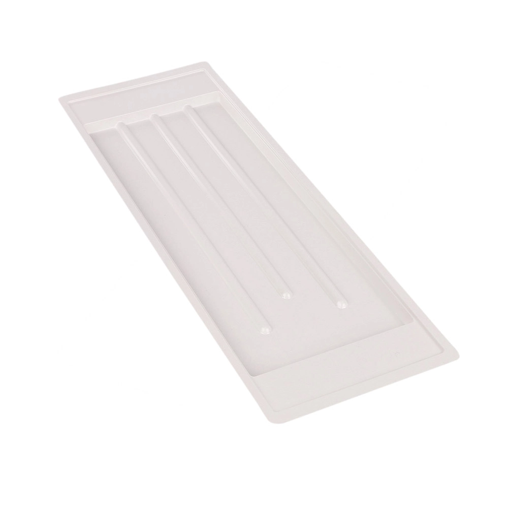 Levně Metpol bílá odkapávací miska 59,5 × 20 cm pro dvoupatrový odkapávač 60 cm