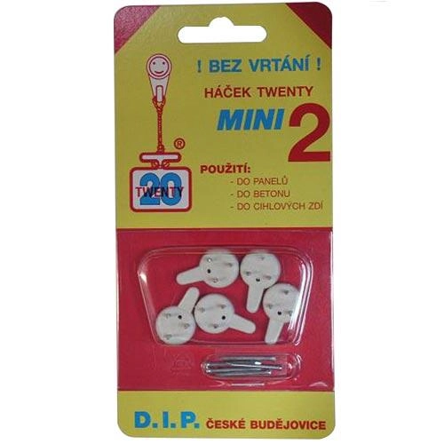Levně Háček TW. Mini II PH bílý (5 ks)