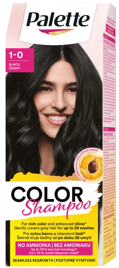 Levně Pallete Color Shampoo černý 113