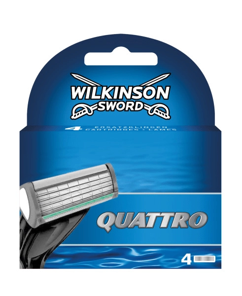 Levně Náhradní holicí hlavice WILKINSON QUATTRO, 4 ks