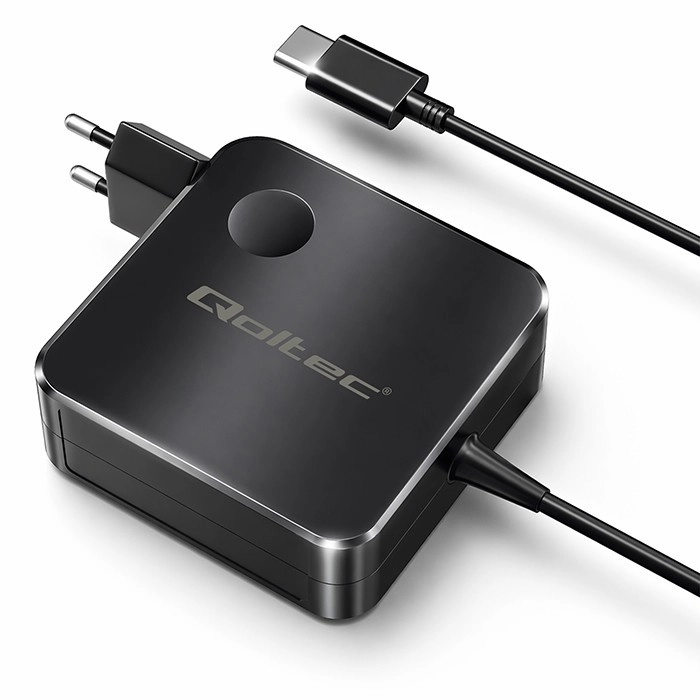 Levně Síťová nabíječka Qoltec GaN 65 W USB‑C PD s PPS