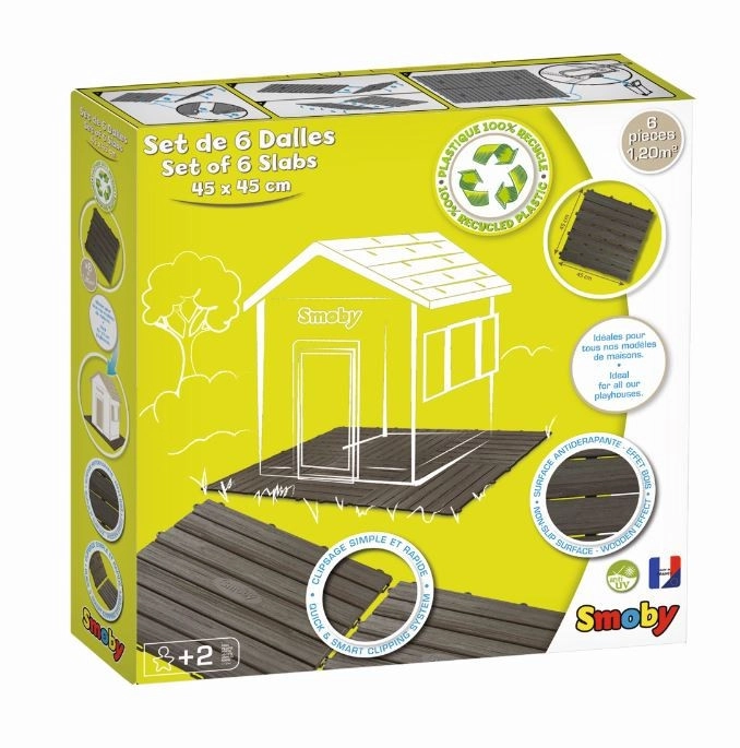 SMOBY Podlaha pro domek, 6 dílů