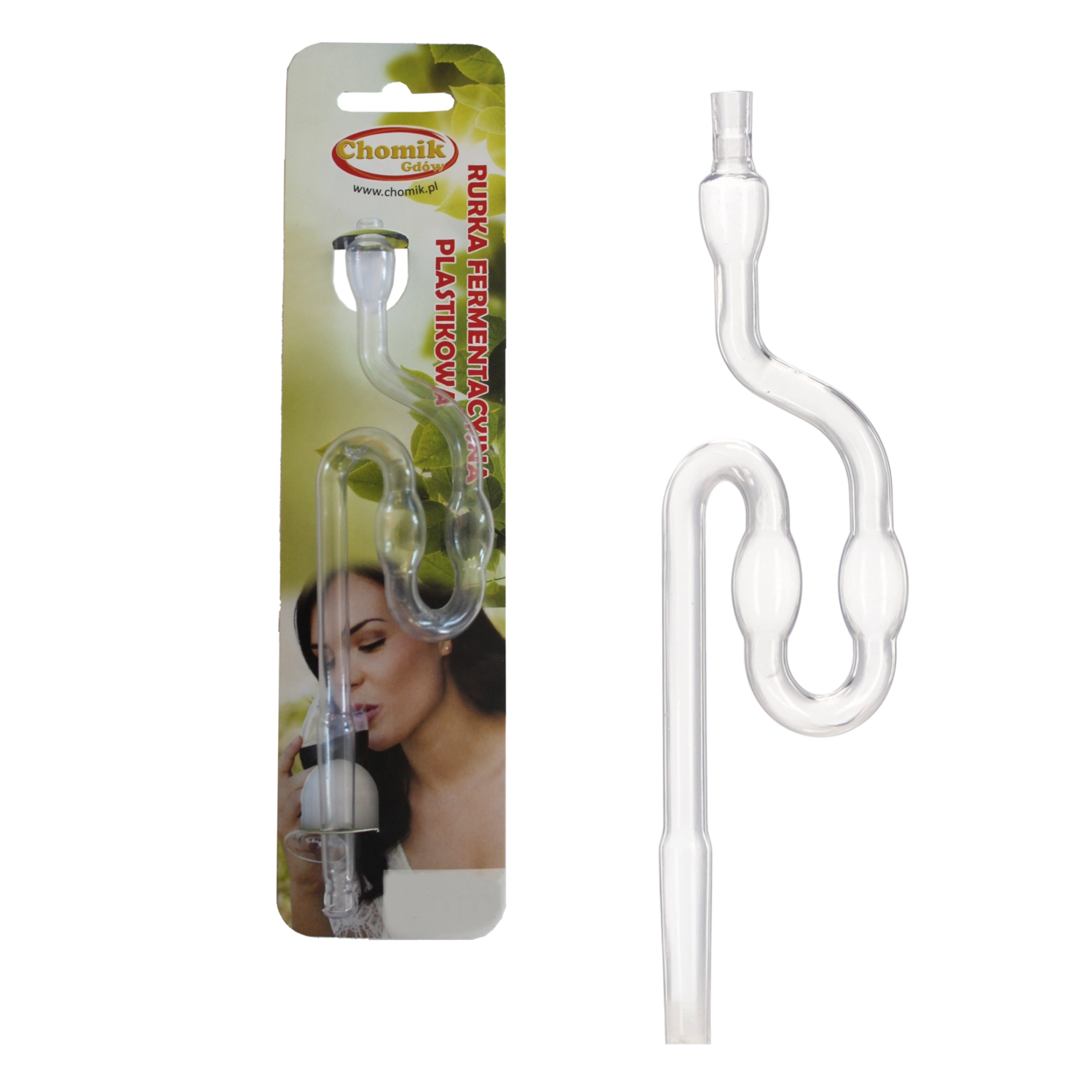 Levně Plastová fermentační trubička 9 mm pro domácí kvašení
