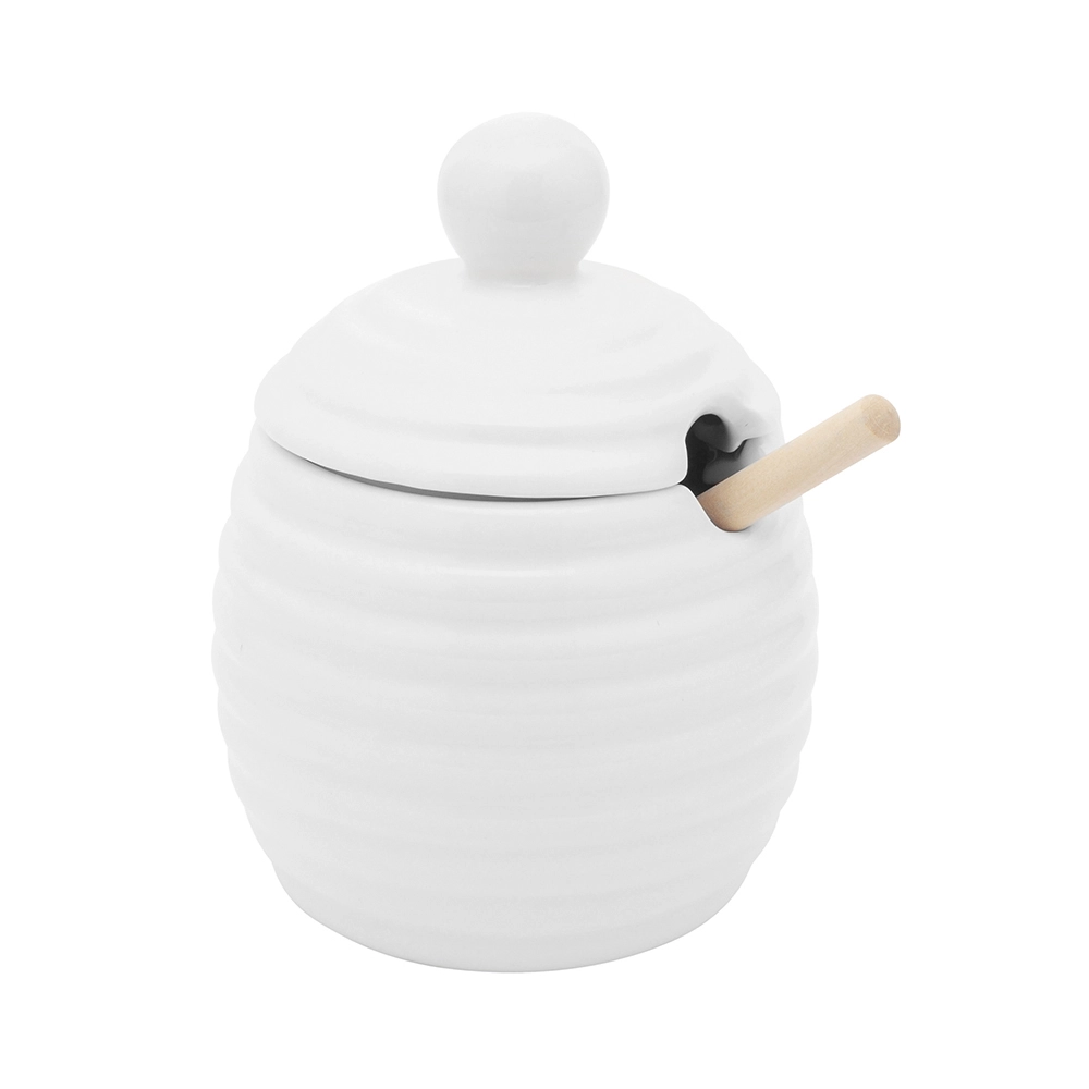 Levně Regular keramický pojemník na med s víčkem 260 ml (9 × 11,5 cm)