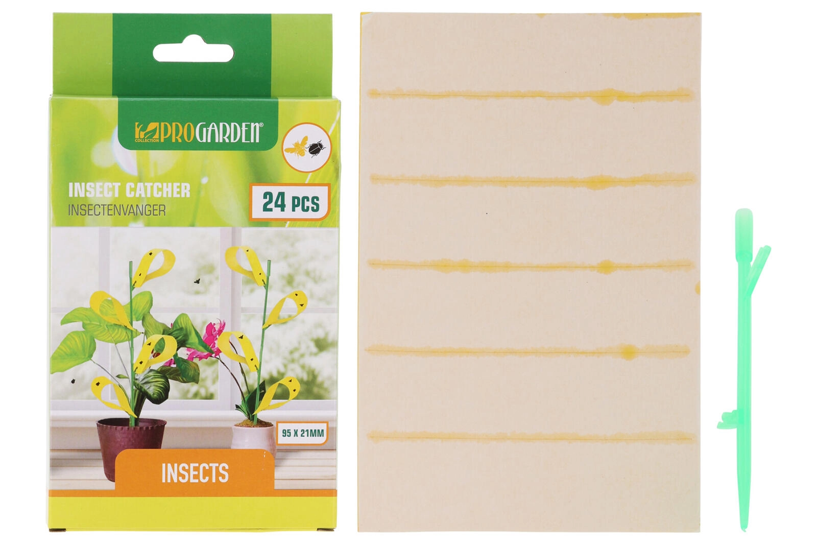 Levně Lepové desky na škůdce 9,5 × 2,1 cm se držáky