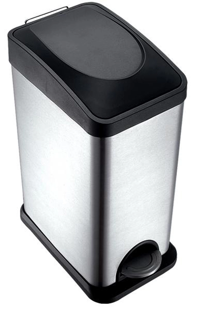 Levně Nerezový nášlapný odpadkový koš TORO 15 l