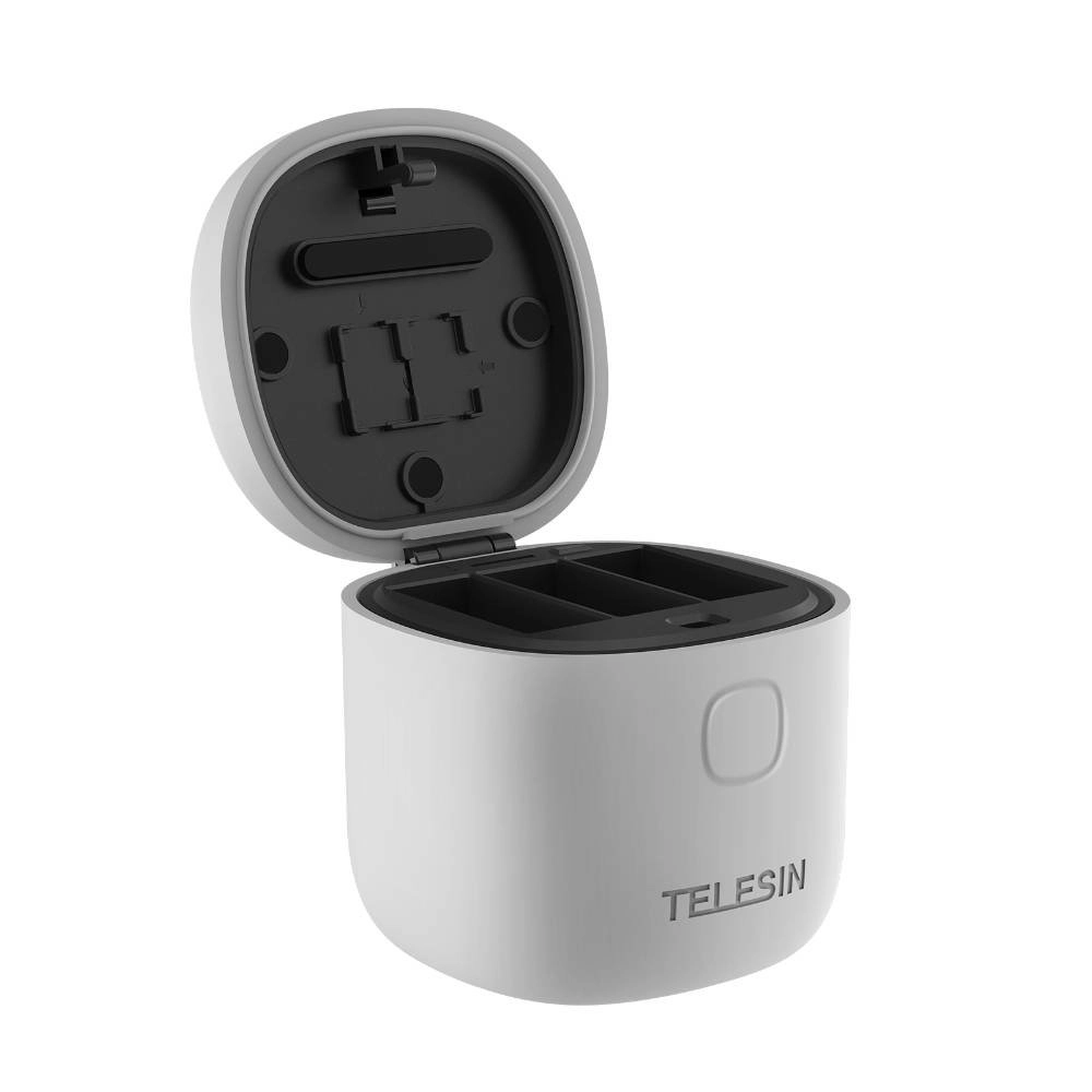 Telesin 3-slot waterproof charger Allin box for GoPro Hero 9 / Hero 10 GP-BTR-904-GY